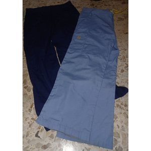 Scrub Bottoms Pair Women's Small 1 Navy 1 Light Blue